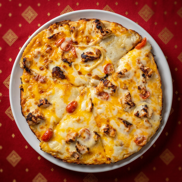 Malai Chicken Pizza.